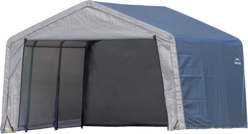 Extra wide peak roof outdoor storage shed