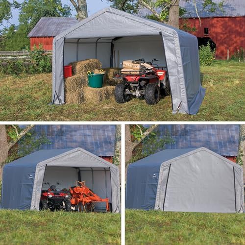 Extra wide peak roof outdoor storage shed — photo 3