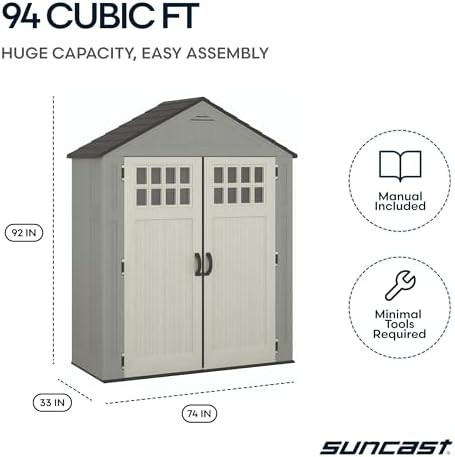 Everett Slim Vertical Window Shed — photo 5