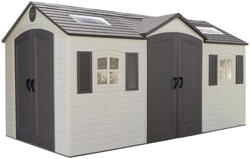 Dual entry resin shed in desert sand