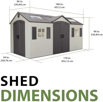 Dual entry resin shed in desert sand — photo 3