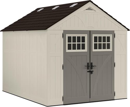 Large Tremont resin shed with skylights