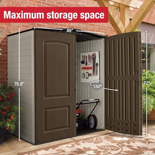Medium vertical brown resin tool shed — photo 4