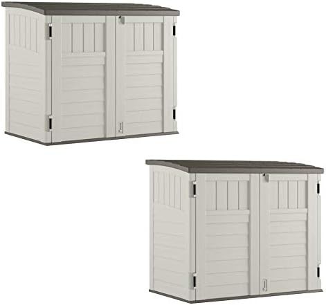 Vanilla horizontal storage shed two pack
