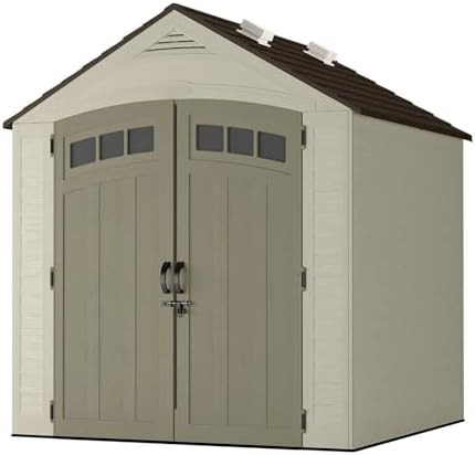 Seven foot Vista shed with four skylights