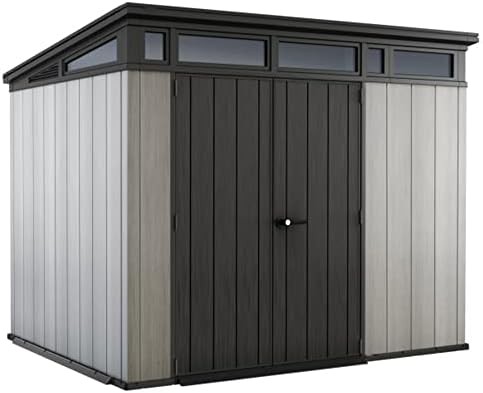 Artisan modern grey and black shed