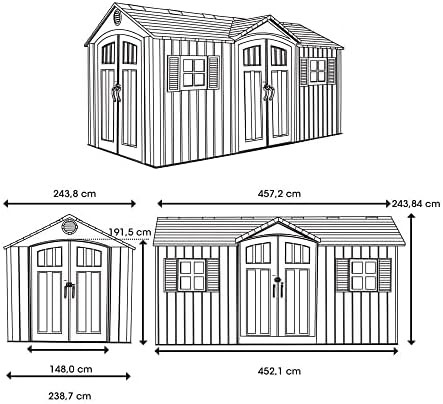 Dual Entry Gray Resin Tool Shed — photo 3