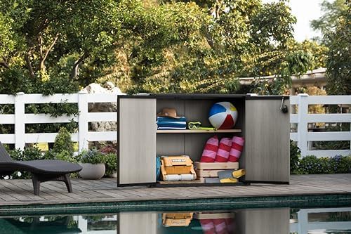 Patio Store paintable grey resin shed — photo 4