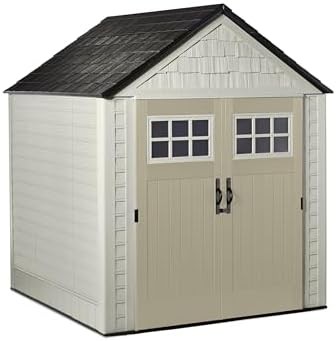 Sandstone resin square garden storage shed