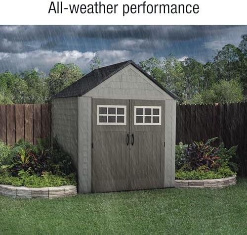 Sandstone resin square garden storage shed — photo 3