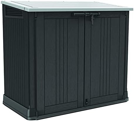 Store-It-Out Prime black resin horizontal shed