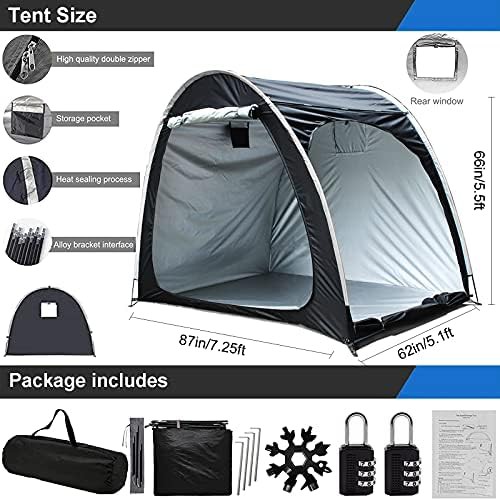 Waterproof Oxford Fabric Bike and Motorcycle Tent — photo 5