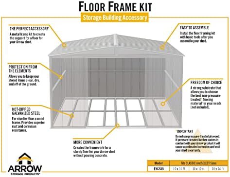 Galvanized steel floor frame for sheds — photo 5