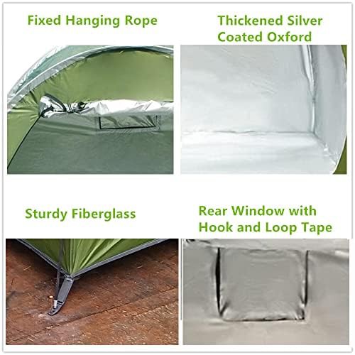 Green Oxford Bike Tent with Windows — photo 4