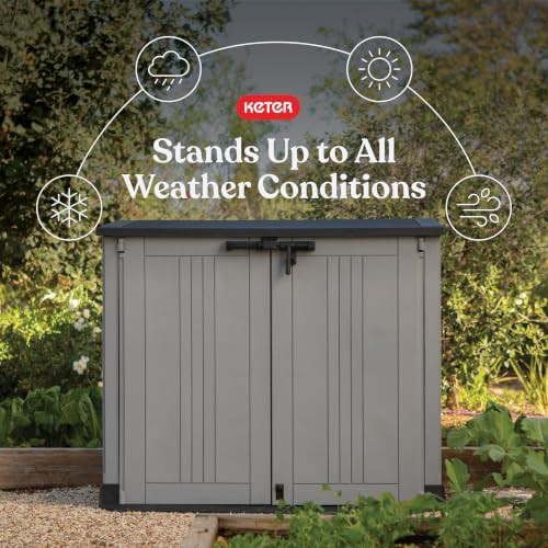 Store-It-Out Prime grey trash can shed — photo 3