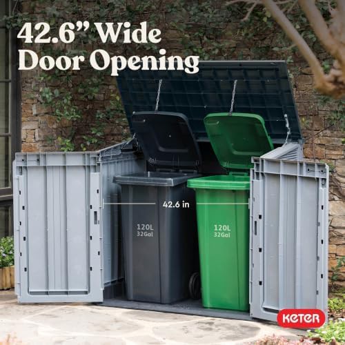 Store-It-Out Prime grey trash can shed — photo 5