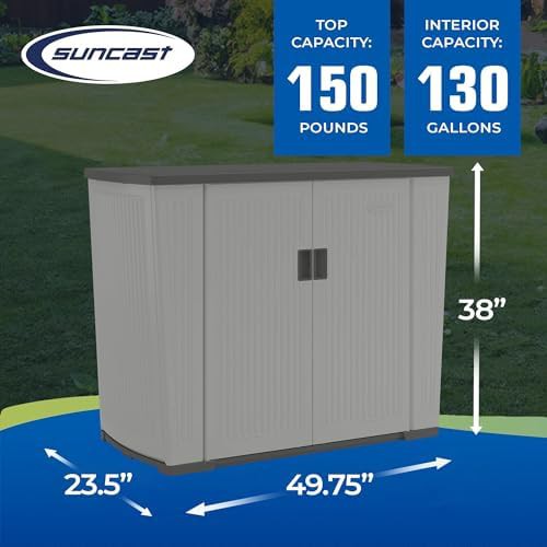 Peppercorn Gray XL Storage Cabinet — photo 3