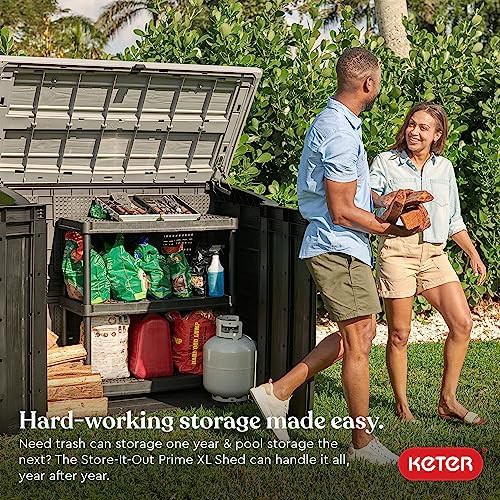 Store-It-Out Prime XL black resin shed — photo 3