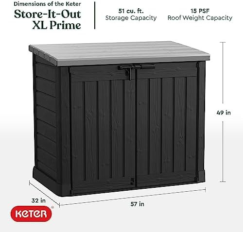 Store-It-Out Prime XL black resin shed — photo 4