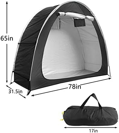 Black oxford fabric waterproof bike tent — photo 4