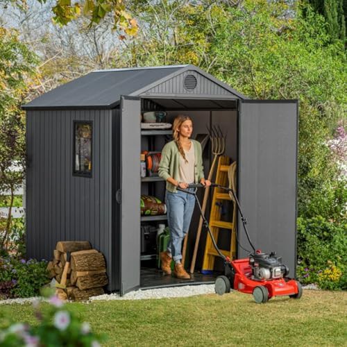 Darwin graphite resin shed with window — photo 3