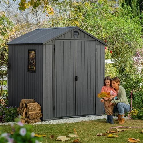 Darwin graphite resin shed with window — photo 4