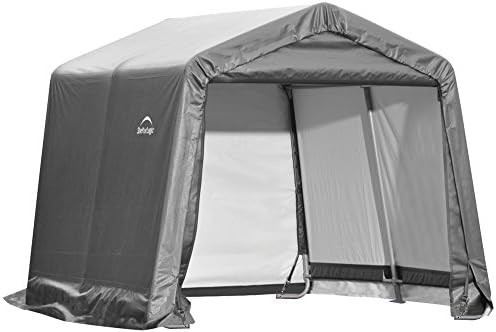 Large square peak roof outdoor storage shed — photo 3