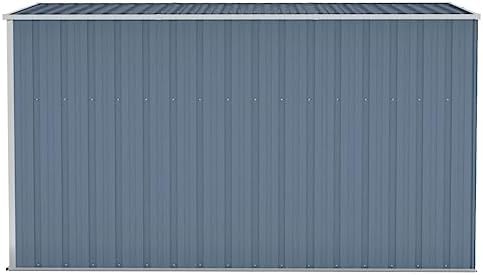 Wall mounted gray galvanized steel shed — photo 4