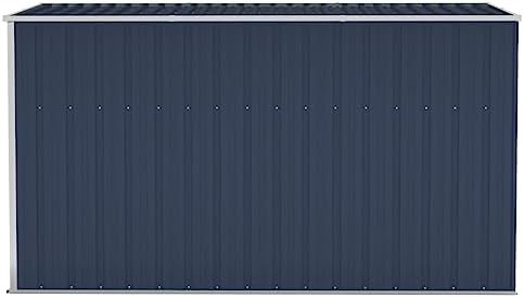 Anthracite metal wall mounted tool shed — photo 4