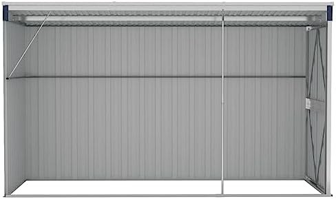 Anthracite metal wall mounted tool shed — photo 5