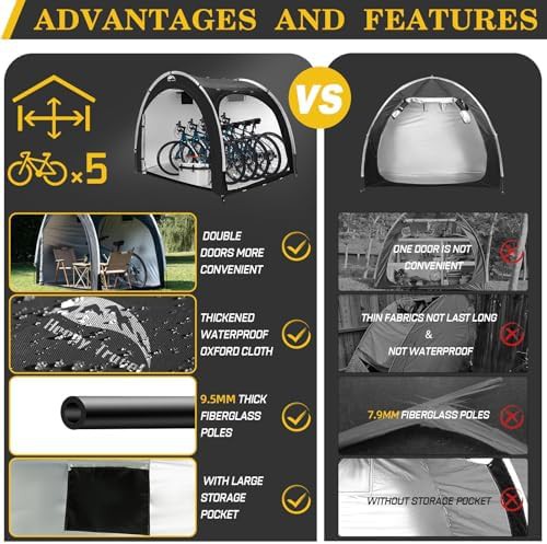 Outdoor Portable Fabric Bicycle Tent — photo 3