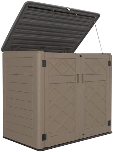 Extra large resin bike and garbage shed