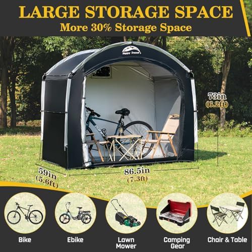 Vertical Fabric Bike Storage Cover — photo 3