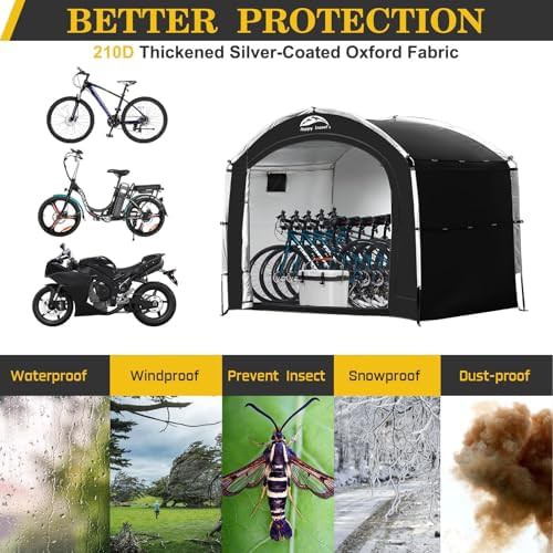 Vertical Fabric Bike Storage Cover — photo 4