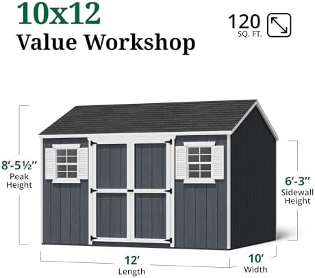 Wooden workshop shed with operable windows — photo 3