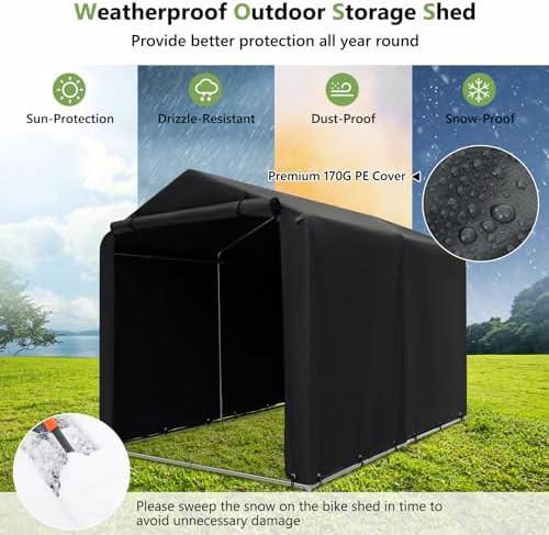 Heavy Duty Motorcycle Storage Tent Shed — photo 3