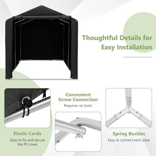 Heavy Duty Motorcycle Storage Tent Shed — photo 4