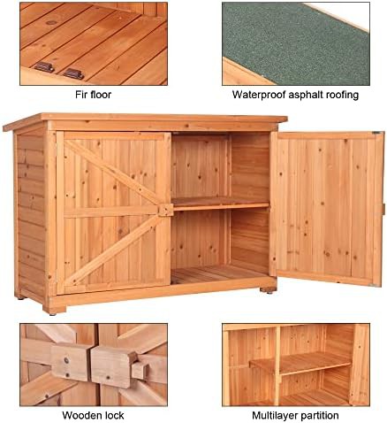 Compact waterproof wooden storage cabinet — photo 3