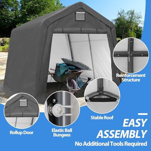 Galvanized Steel Portable Storage Tent — photo 3