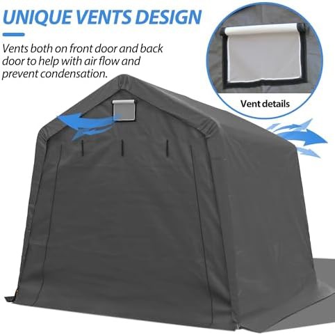 Galvanized Steel Portable Storage Tent — photo 5