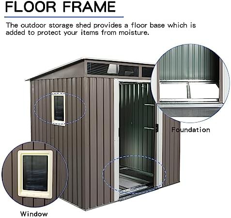 Metal storage house with sliding doors — photo 4