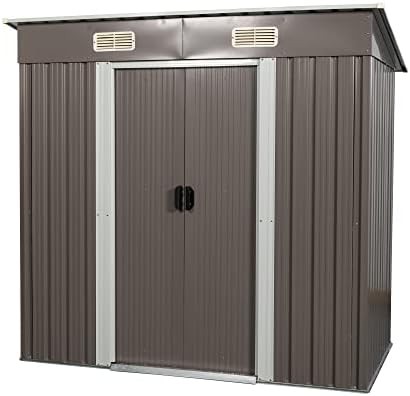 Flat Top Metal Shed with Floor Frame
