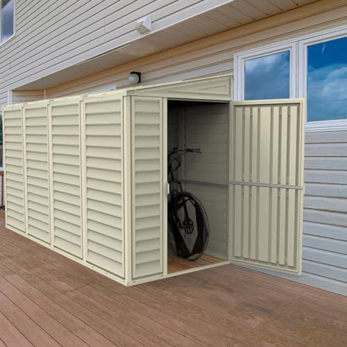 Vinyl Lean-to Bike Storage Shed — photo 5