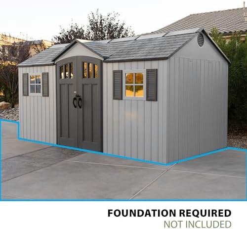 Large Fifteen Foot Resin Backyard Shed — photo 4