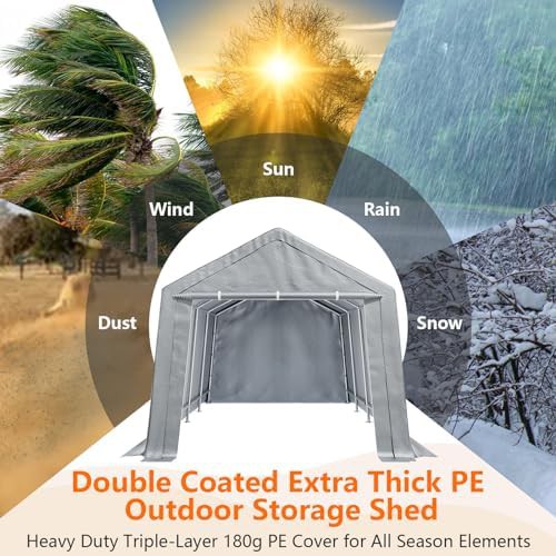 Large heavy duty carport canopy 10x20 — photo 4