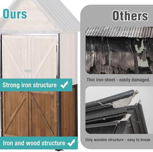 Outdoor storage cabinet with adjustable shelves — photo 3