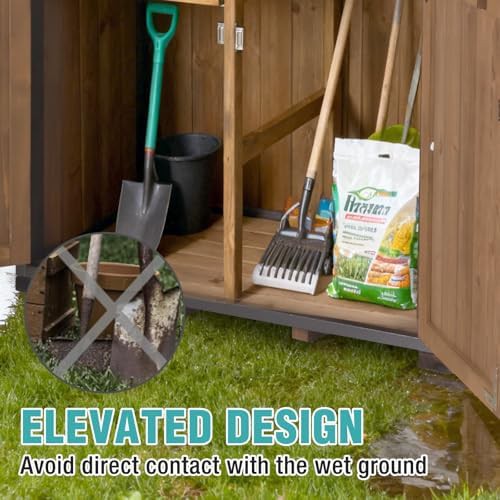 Outdoor storage cabinet with adjustable shelves — photo 5