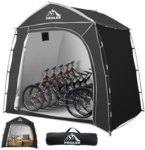 Large waterproof tent for five bicycles