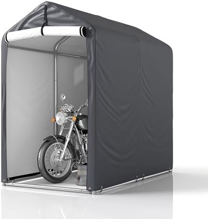 Portable fabric cycle storage shelter
