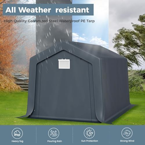 Portable outdoor carport and storage shelter — photo 5